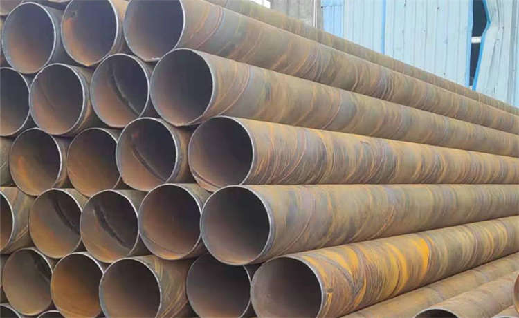 1650打樁螺旋管廠家，鋼材場鋼護筒加工，2320-10mm螺旋管，內(nèi)直徑450mm螺旋焊管