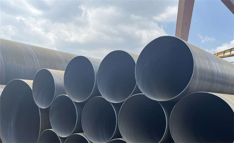 1300mm螺旋焊管，鋼材場2320mm螺旋焊管，火電廠循環(huán)水鋼管，供水防腐螺旋管